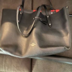 Coach large plaid tote- very rare like new